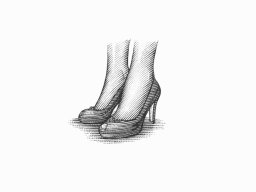 highheel shoes art
